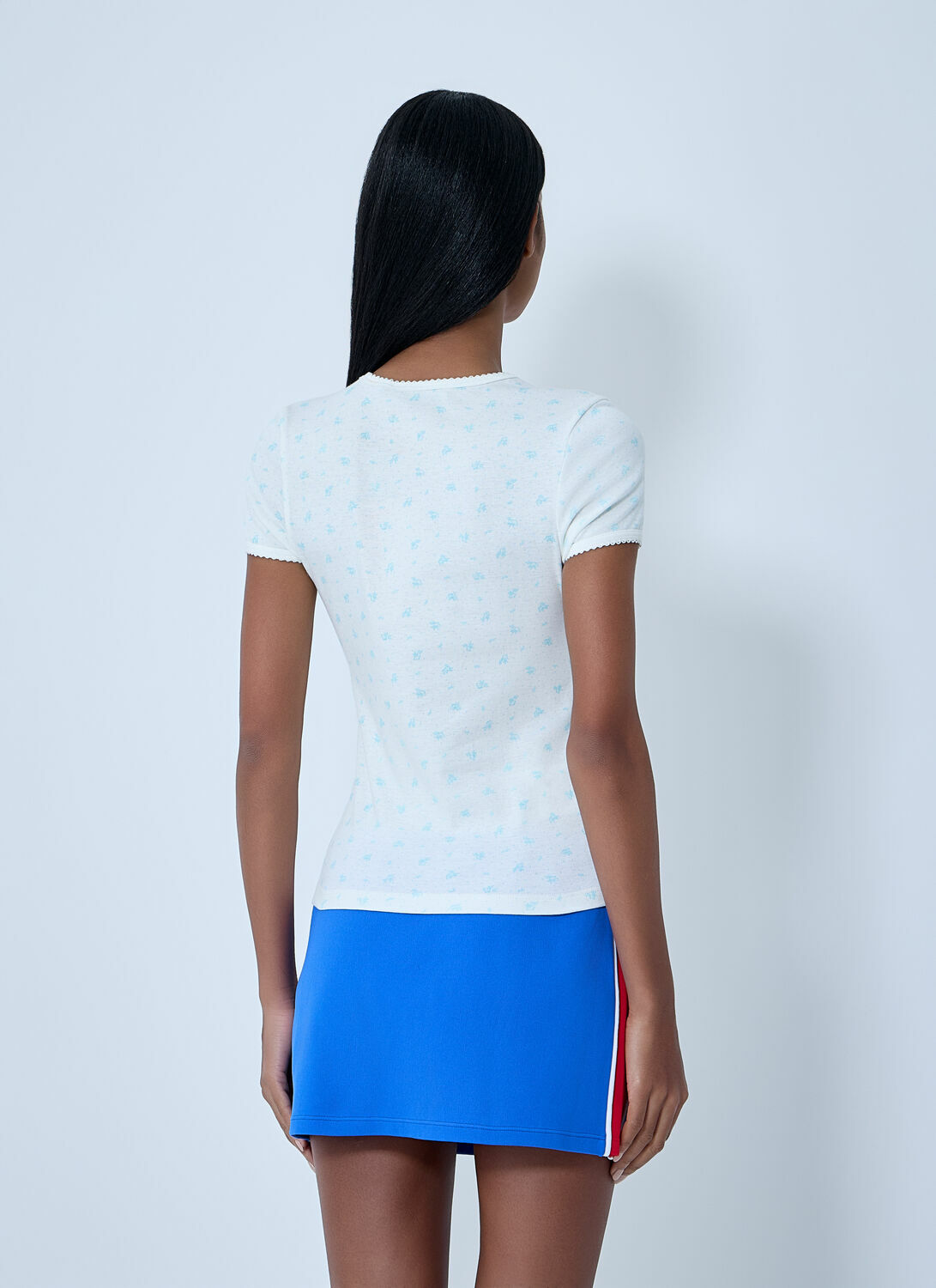 Miu Miu Logo Print T-Shirt