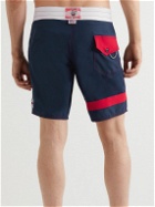 Birdwell - Straight-Leg Mid-Length Swim Shorts - Blue