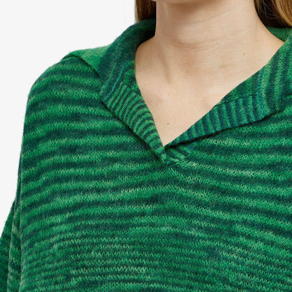 Missoni Women's Polo Knitted Jumper in Forest Green/Dark Petrol