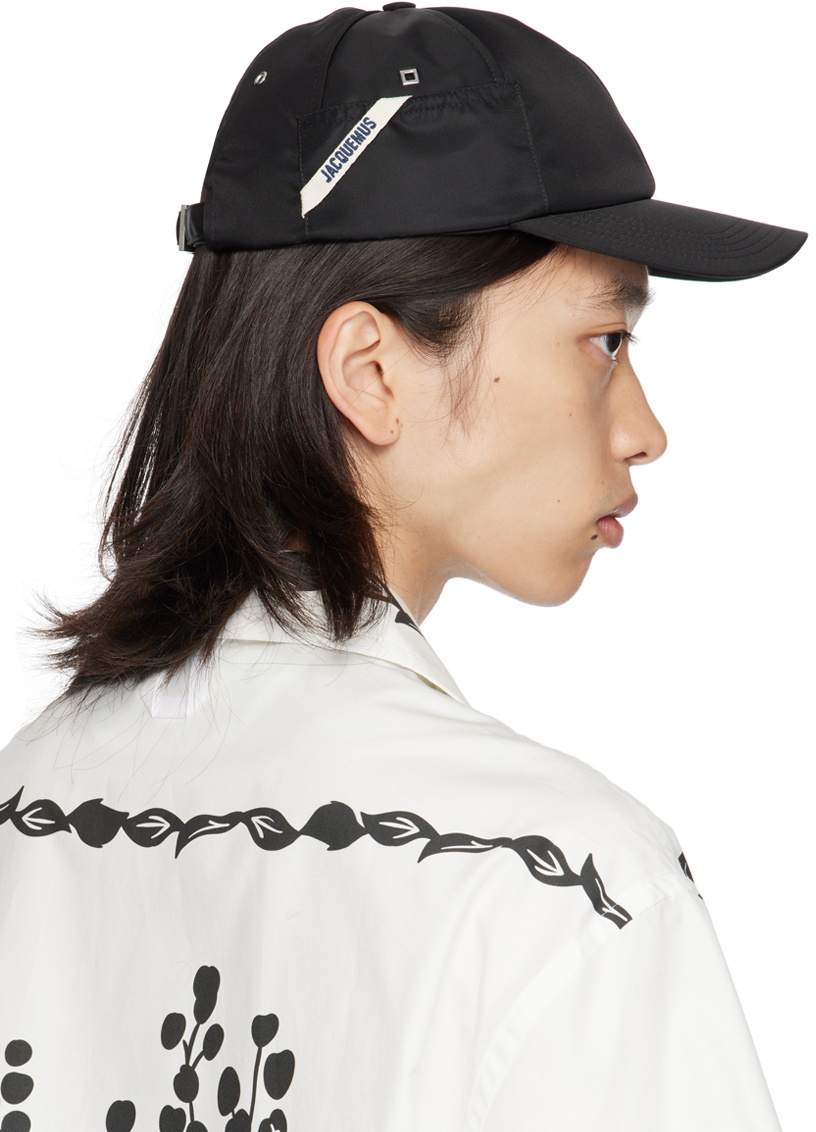 JACQUEMUS Black 'La casquette Ovalie' Cap Jacquemus