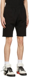 Off-White Black Wave Diag Sweat Shorts