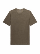 De Petrillo - Linen-Jersey T-Shirt - Brown