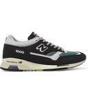 New Balance - M1500GN 30th Anniversary Nubuck and Mesh Sneakers - Navy