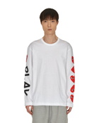 Comme Des Garcons Play Graphic Longsleeve T Shirt