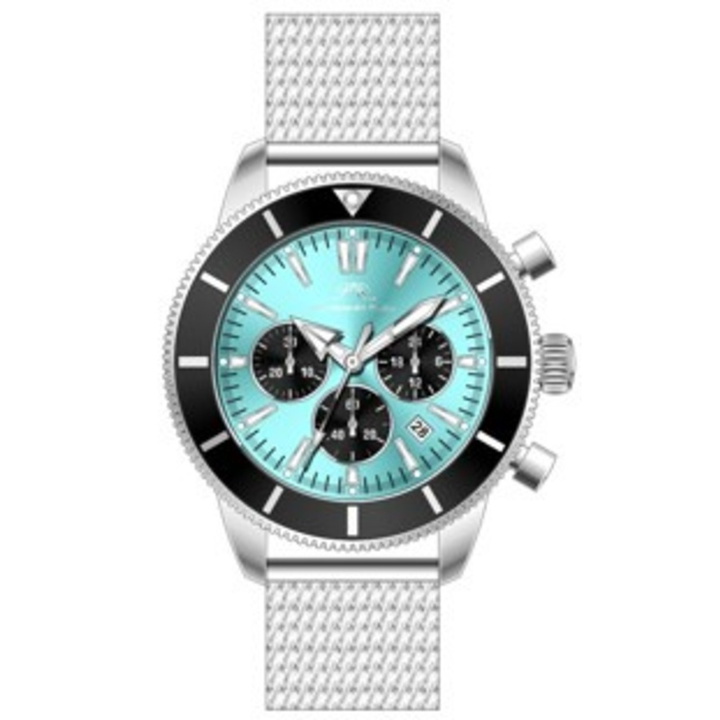 Photo: Porsamo Bleu Brandon Chronograph Quartz Blue Dial Mens Watch 1011DBRS