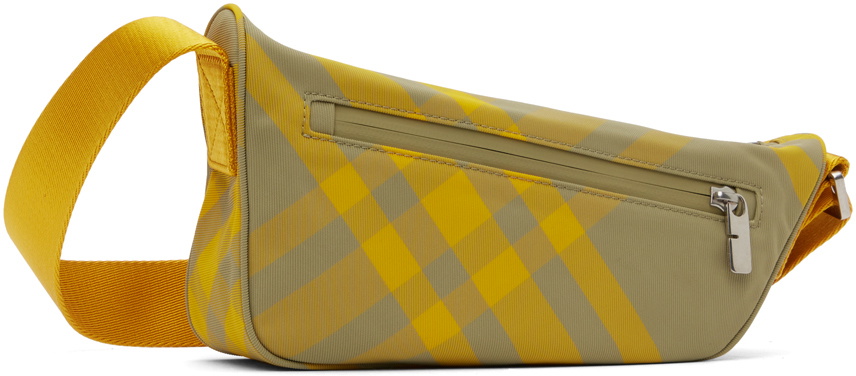 【BURBERRY】RYLE ナイロン巾着クロスボディー KHAKI Burberry Yellow & Khaki Shield Crossbody Bag Burberry