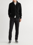JOHN SMEDLEY - Thatch Slim-Fit Recycled Cashmere and Merino Wool-Blend Zip-Up Cardigan - Black