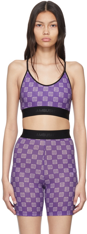 Photo: AMBUSH Purple Nylon Sports Bra