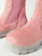 Rick Owens - Beatle Bozo Calf Hair Chelsea Boots - Pink