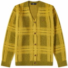 LMC Men's Classic Mohair Cardigan in Olive