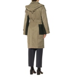 LOW CLASSIC - Hooded cotton-blend trench coat