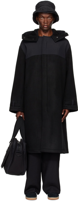 Photo: Y-3 Black Paneled Coat