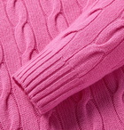 Ralph Lauren Purple Label - Cable-Knit Cashmere Sweater - Men - Pink