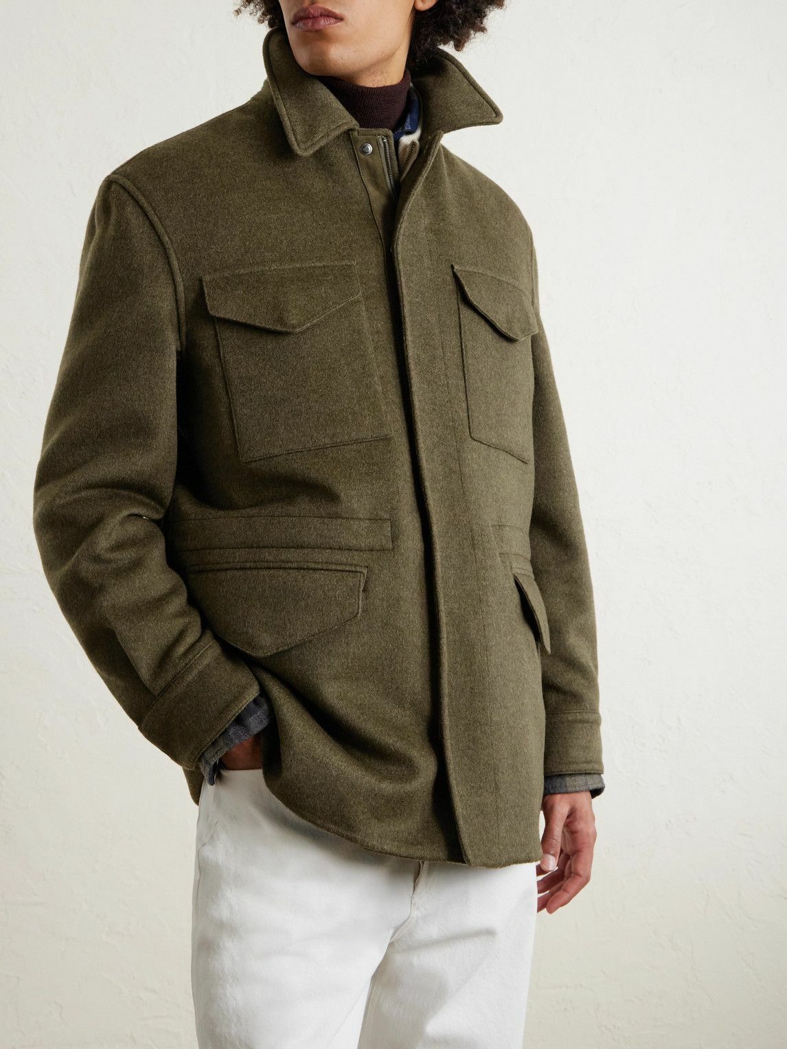 Ralph Lauren Purple label - Ripley Wool and Cashmere-Blend Jacket - Green
