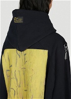Raf Simons - Distressed Hooded Sweatshirt in Black