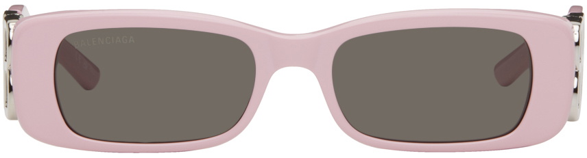 Balenciaga Pink Dynasty Rectangle Sunglasses Balenciaga