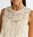 Velvet Simona cotton-blend guipure lace top
