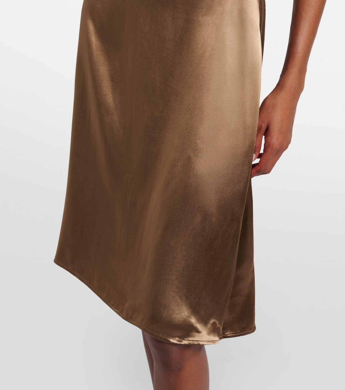 Miu Miu Open-back satin minidress
