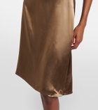 Miu Miu Open-back satin minidress