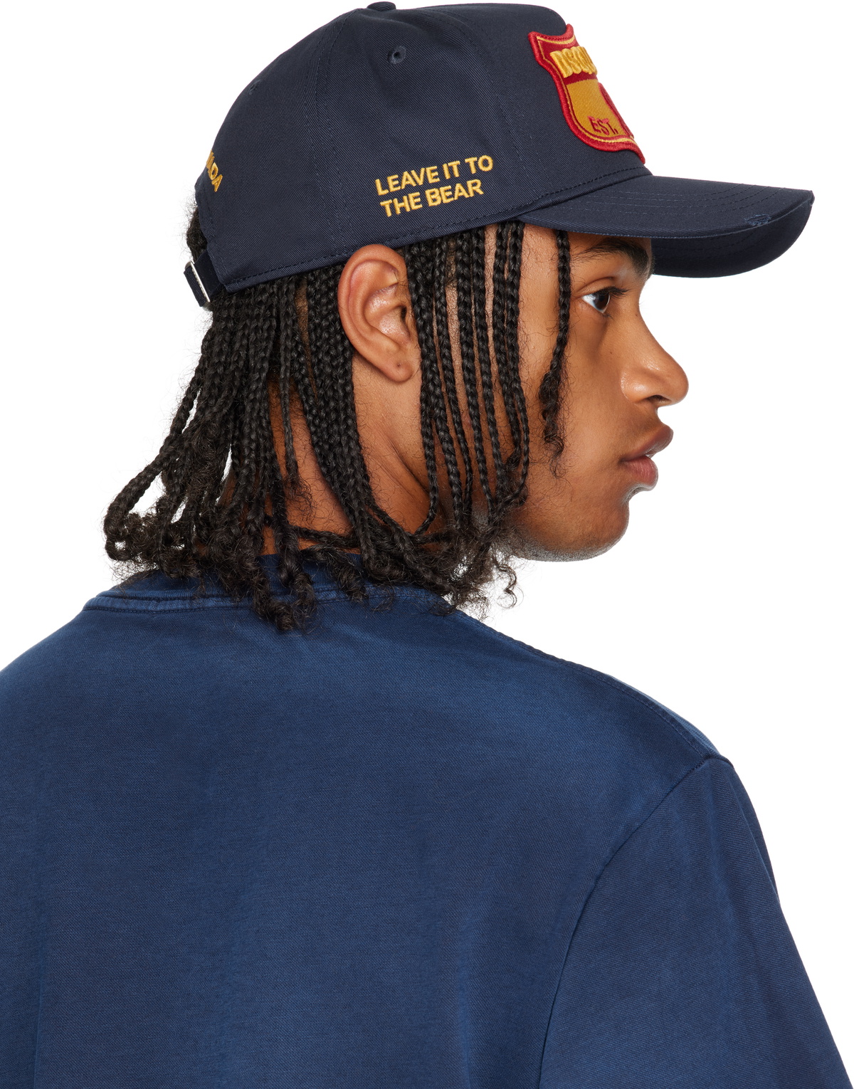 Dsquared2 Navy Canadian Patch Baseball Cap