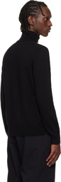 BOSS Black Zip-Neck Cotton & Cashmere Sweater