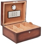 Berluti - Polished-Leather and Wood Cigar Box - Men - Tan
