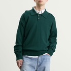 AMI Paris Men's Boxy Polo Shirt in Vert Sapin