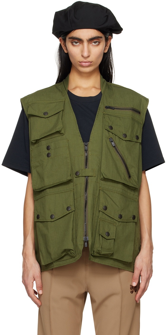 NEEDLES Khaki Field Vest Needles