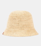 Staud Meyers ombré raffia bucket hat