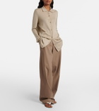 The Row Fadry cotton-blend gabardine wide-leg pants
