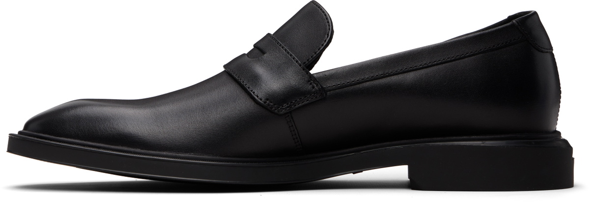 Hugo Black Penny Trim Loafers