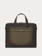 Ferragamo Mens Gancini briefcase in Green