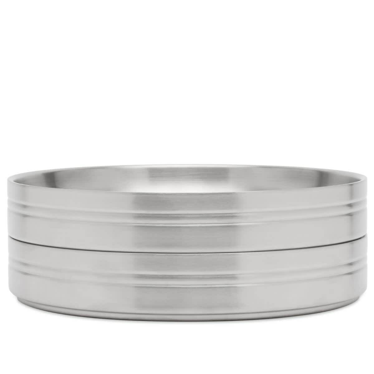 Service Projects Pasta Plate - Set of 2 in Stainless Steel 