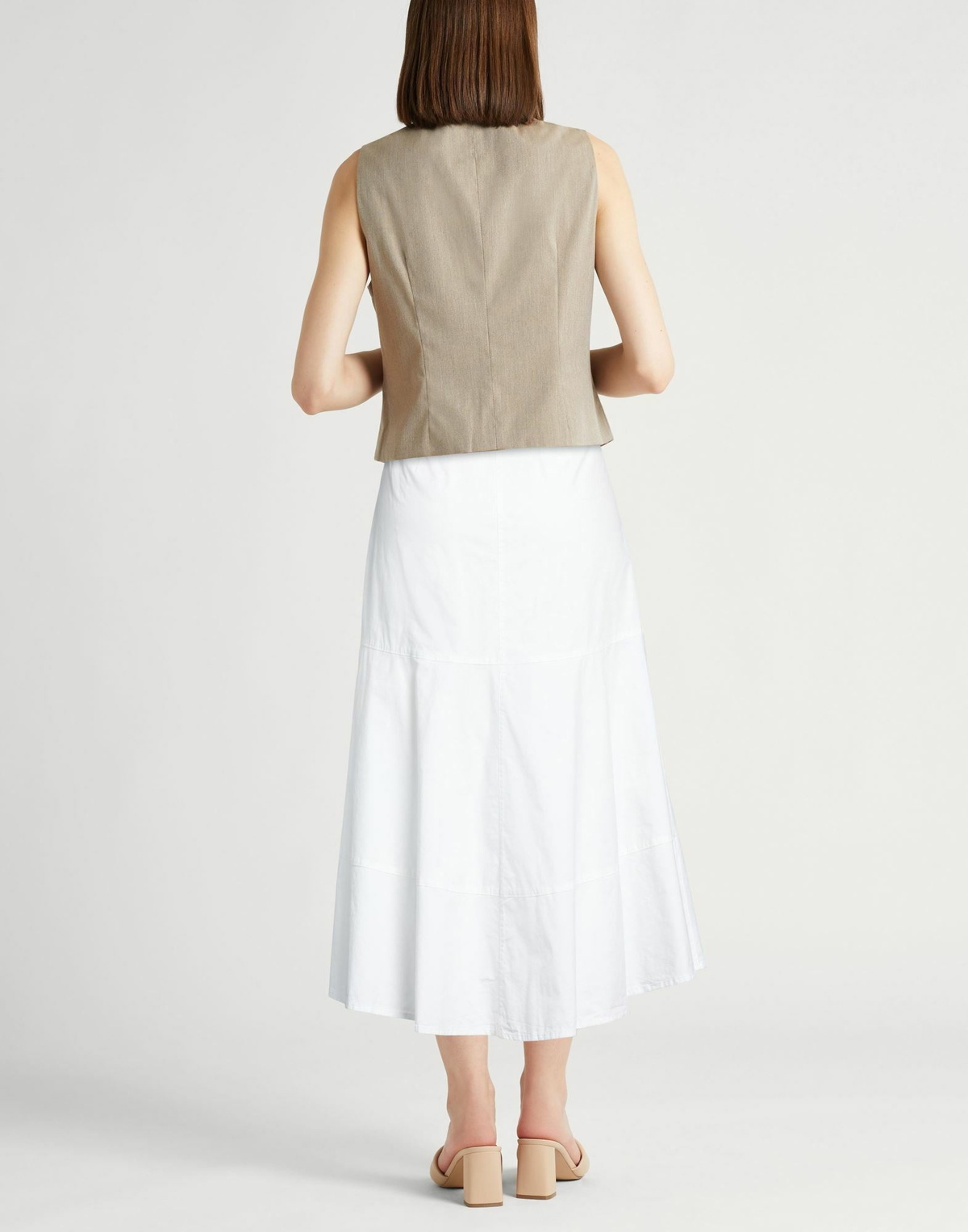 Peserico Womens Midi skirt in White