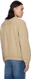 A.P.C. Beige Gilbert Bomber Jacket