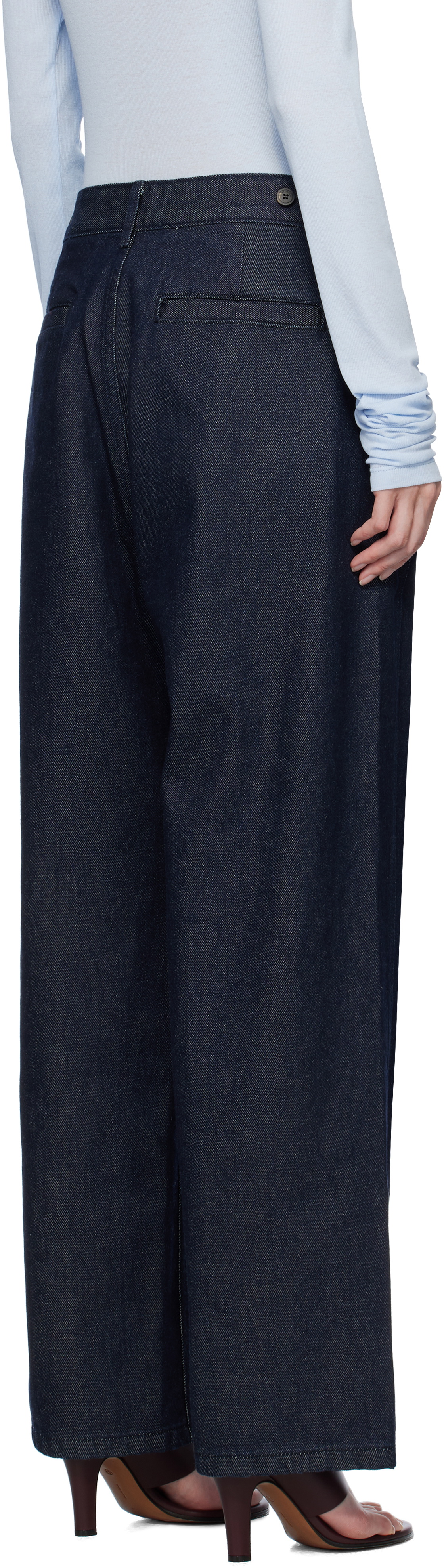 LE17SEPTEMBRE Blue Curved Jeans