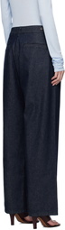 LE17SEPTEMBRE Blue Curved Jeans