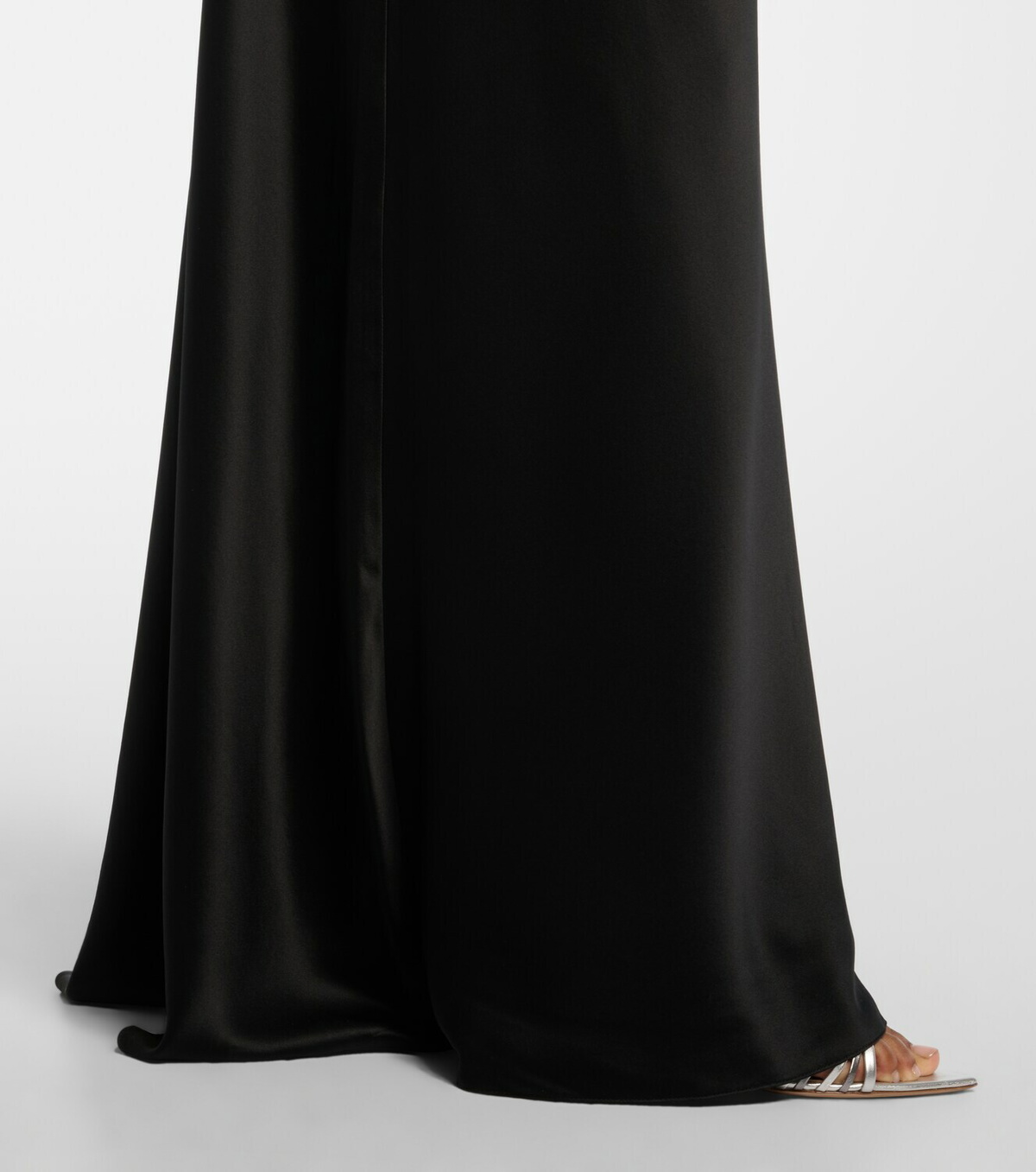 The Sei Bardot off-shoulder silk charmeuse gown