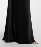 The Sei Bardot off-shoulder silk charmeuse gown