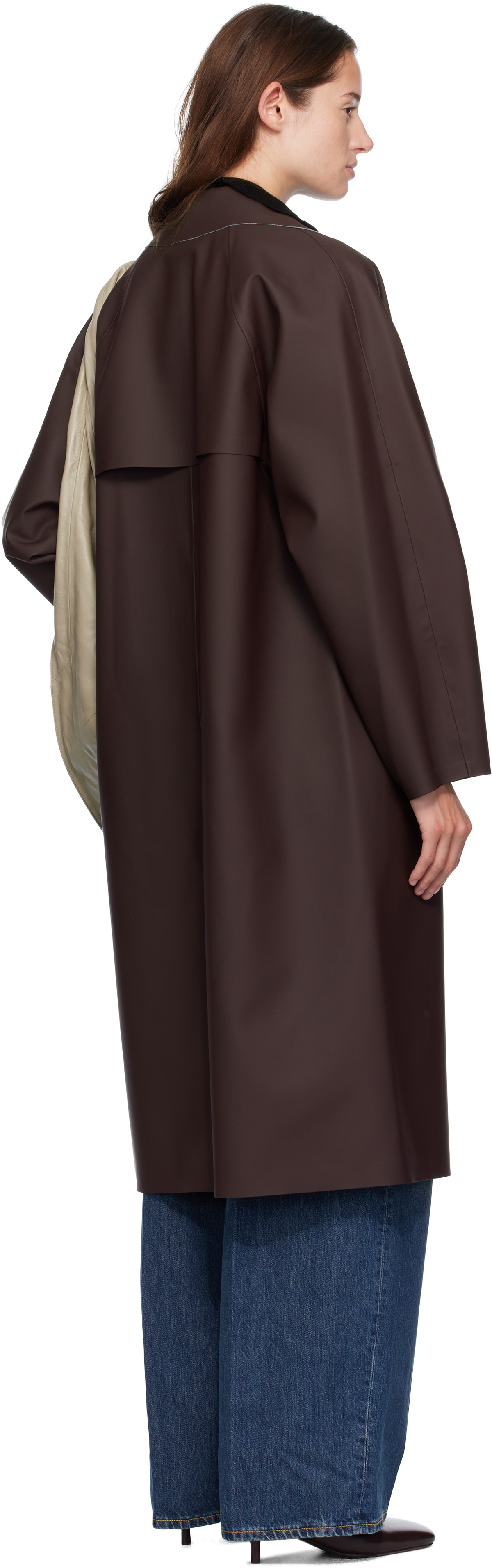 KASSL Editions Brown Original Below Rubber Coat