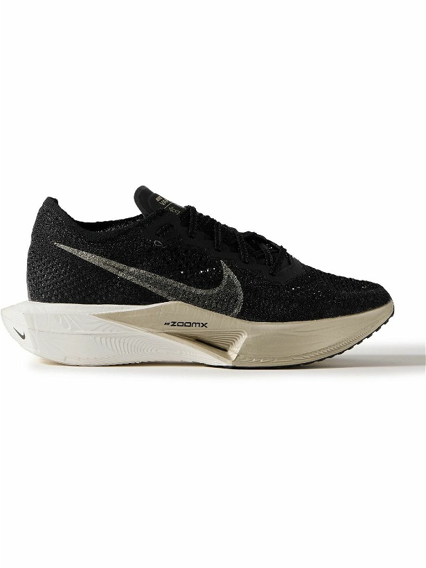 Photo: Nike Running - ZoomX Vaporfly 3 Flyknit Running Sneakers - Black