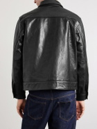 Neighborhood - Leather Sports Jacket - Black