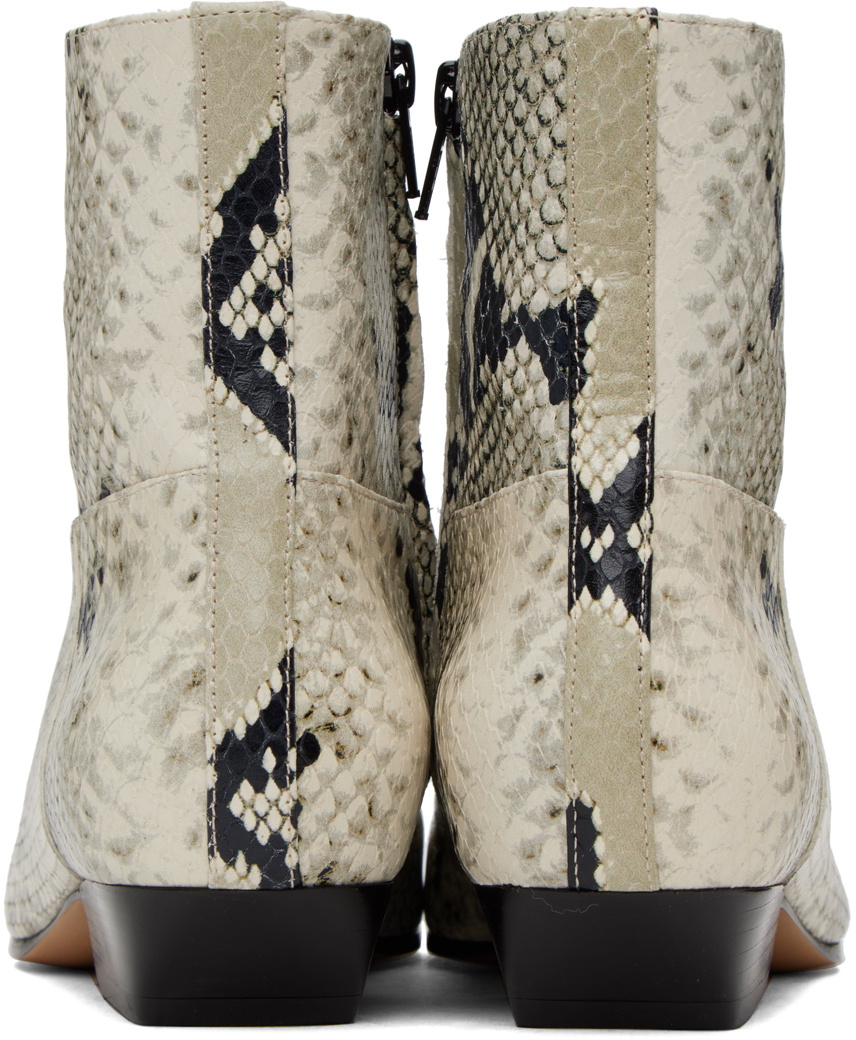 KHAITE Beige 'The Marfa' Boots