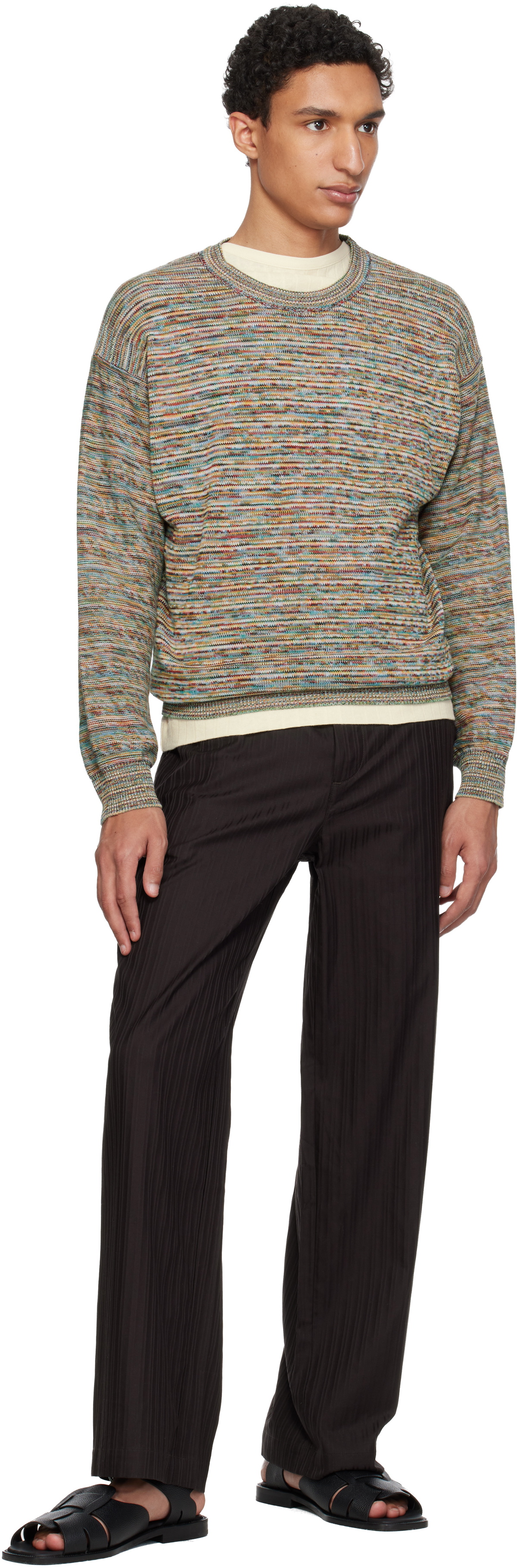 Paul Smith Multicolor 'Signature Stripe' Knitted Cotton Sweater