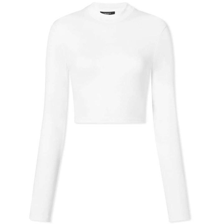 Photo: Twenty Women's Long Sleeve Mackay Cropped T-Shirt in White