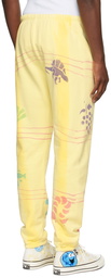 Collina Strada SSENSE Exclusive Yellow Picnic Wave Lounge Pants