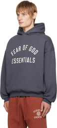 Fear of God ESSENTIALS Navy Fleece Hoodie