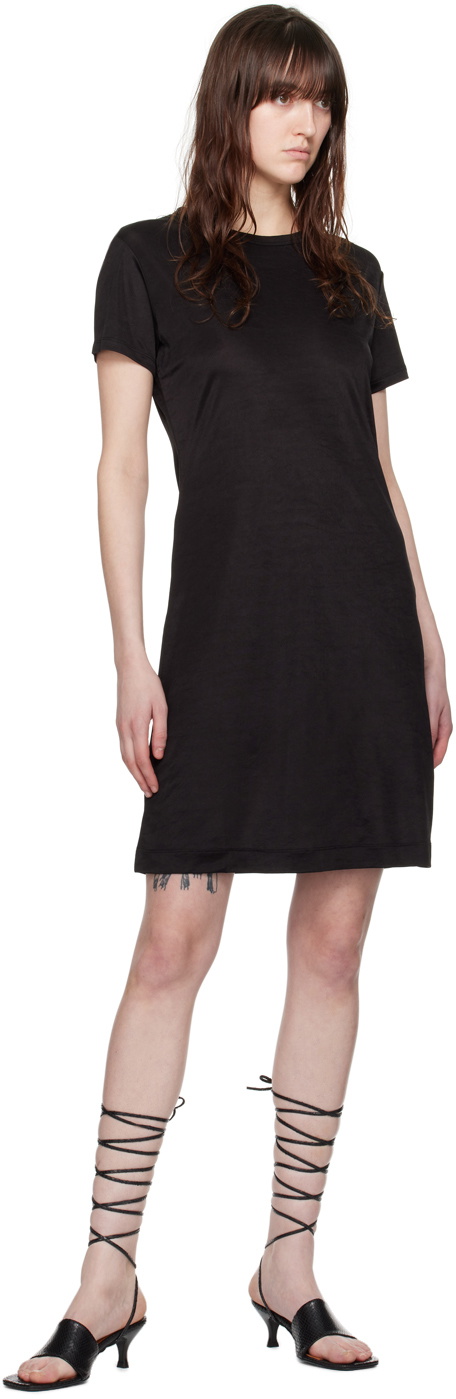 Filippa K Black Shiny Minidress