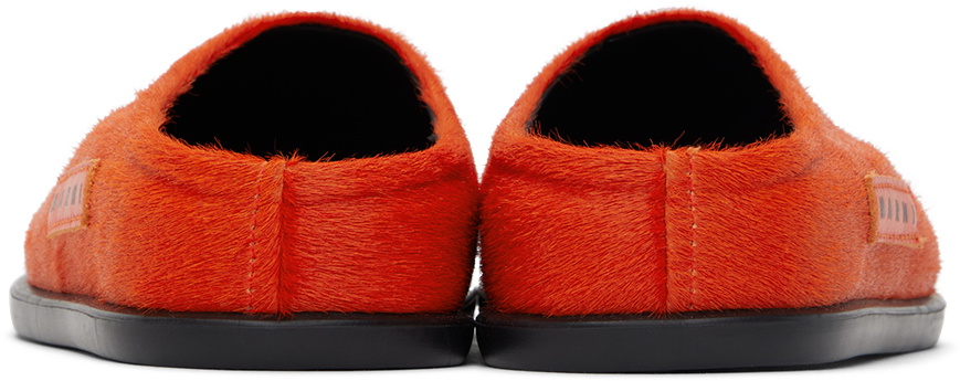 Marni Kids Orange Fussbett Slippers