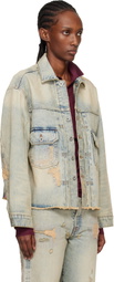 Kenzo Blue Kenzo Paris Denim Trucker Jacket